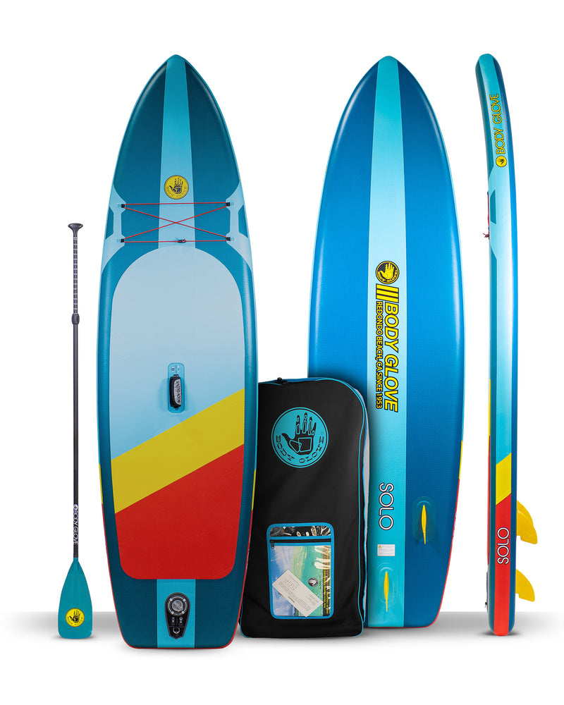 Solo Paddle Board 10' 4" - Blue/Yellow