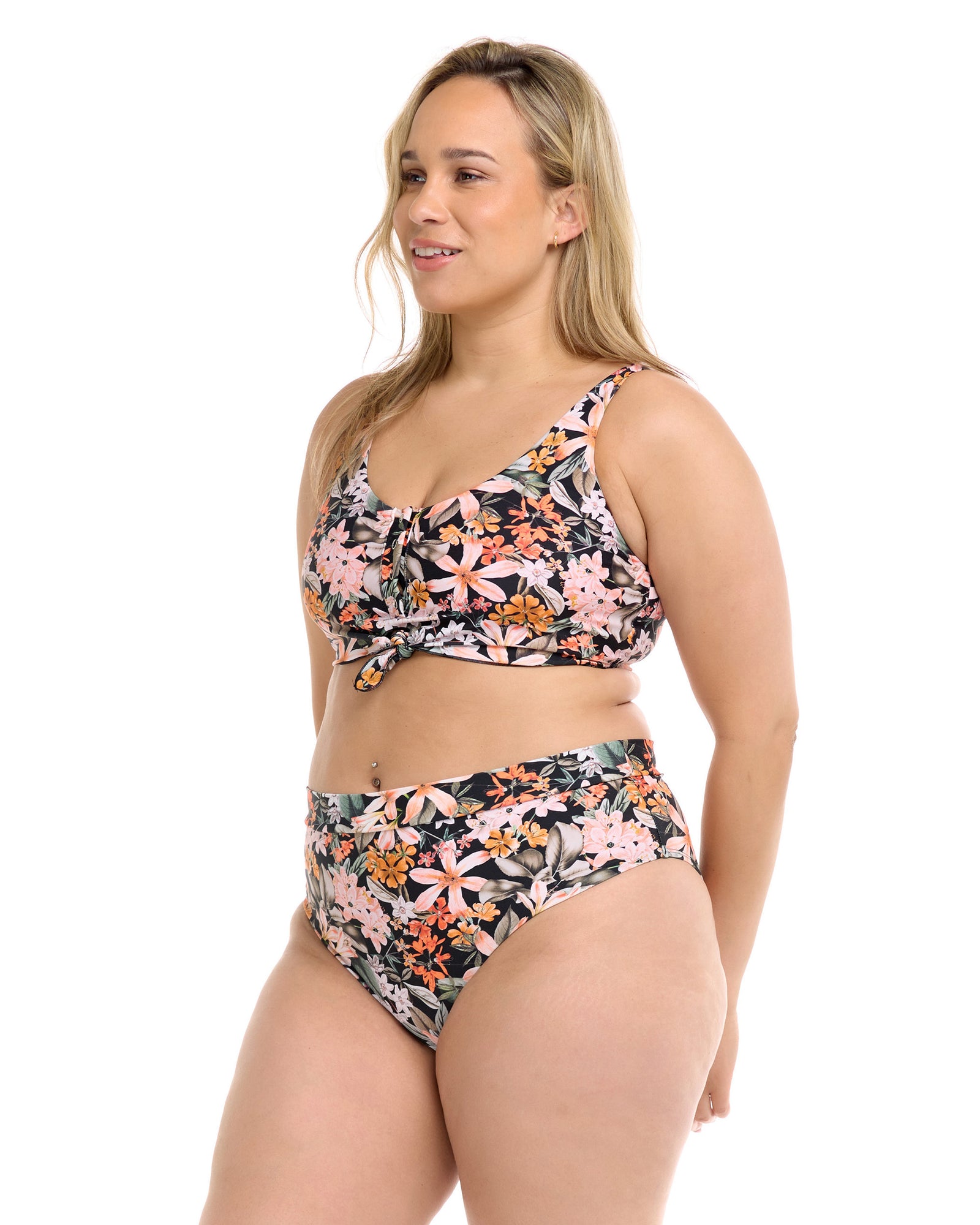 Matira Kate Plus Size Scoup Top - Black